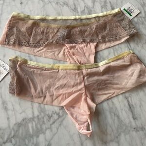 NWT Two Calvin Klein panties- size L